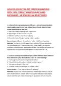 APEA PRE-PREDICTOR&colon; 900 PRACTICE QUESTIONS WITH 100&percnt; CORRECT ANSWERS & DETAILED RATIONALES &vert; NP BOARD EXAM STUDY GUIDE 2026&sol;2027