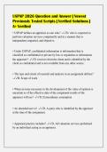USPAP 2026 Question and Answer &vert; Newest&NewLine;Previously Tested Scripts &vert; Verified Solutions &vert;&NewLine;A&plus; Verified