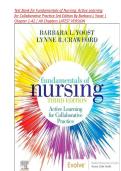 Test Bank for Fundamentals of Nursing&colon; Active Learning for Collaborative Practice 3rd Edition By Barbara L Yoost &vert; ISBN-13 978-0323828093 &vert;Chapter 1-42 &vert; All Chapters LATEST VERSION