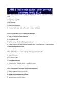 IAHSS &lpar;full study guide&rpar; with correct answers 100&percnt; 2026