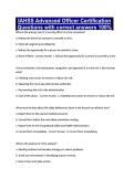 IAHSS Advanced Officer Certification Questions with correct answers 100&percnt;