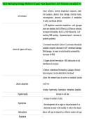 GCU Pathophysiology Midterm Exam Test Questions and Answers Graded A&plus;