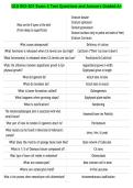 GCU BIO-201 Exam 2 Test Questions and Answers Graded A&plus;