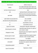 GCU BIO 201 Exam 2 Test Questions and Answers Graded A&plus;