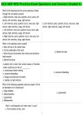 GCU A&P HESI Practice Exam Questions and Answers Graded A&plus;