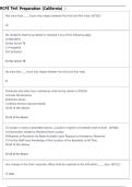 RCFE Test Preparation California Questions And Answers With Verified Solutions And Flashcard Study Guide &vert; 2026&sol;2027 Latest Update