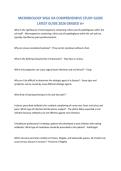 MICROBIOLOGY WGU OA COMPREHENSIVE STUDY GUIDE LATEST GUIDE 2026 GRADED A&plus;&sol;NEWEST UPDATE&excl;&excl;&excl;&NewLine;