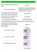 Exam 1 BIO-202 LAB GCU Test with Answers Graded A&plus;