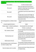 Christian Worldview Final &ndash; GCU Test Questions with Answers&NewLine;Graded A&plus;