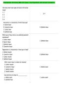 Chamberlain University BIOS 251 Exam 2 Test Questions and Answers Graded A&plus;