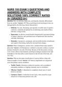 NURS 155 EXAM 3 QUESTIONS AND ANSWERS WITH COMPLETE SOLUTIONS 100&percnt; CORRECT RATED A&plus; &lpar;GRADED A&plus;&rpar;