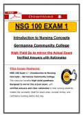 NSG 100 Exam 1 Introduction to Nursing Concepts &ndash; NGN Questions and Case Scenarios &lpar;Guarantee Pass&rpar;