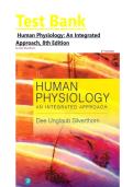 Test Bank for Human Physiology&colon; An Integrated Approach&comma; 8th Edition by Dee Silverthorn &vert;&vert;All Chapters Complete Guide Latest Verified A&plus;&vert;&vert;ISBN 978-0134701523
