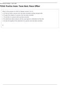 TCOLE Practice Exam Texas Basic Peace Officer Questions And Answers With Verified Solutions And Study Guide &vert; 2026&sol;2027 Latest Update