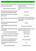 BLS Certification Test Questions and Answers Graded A&plus;