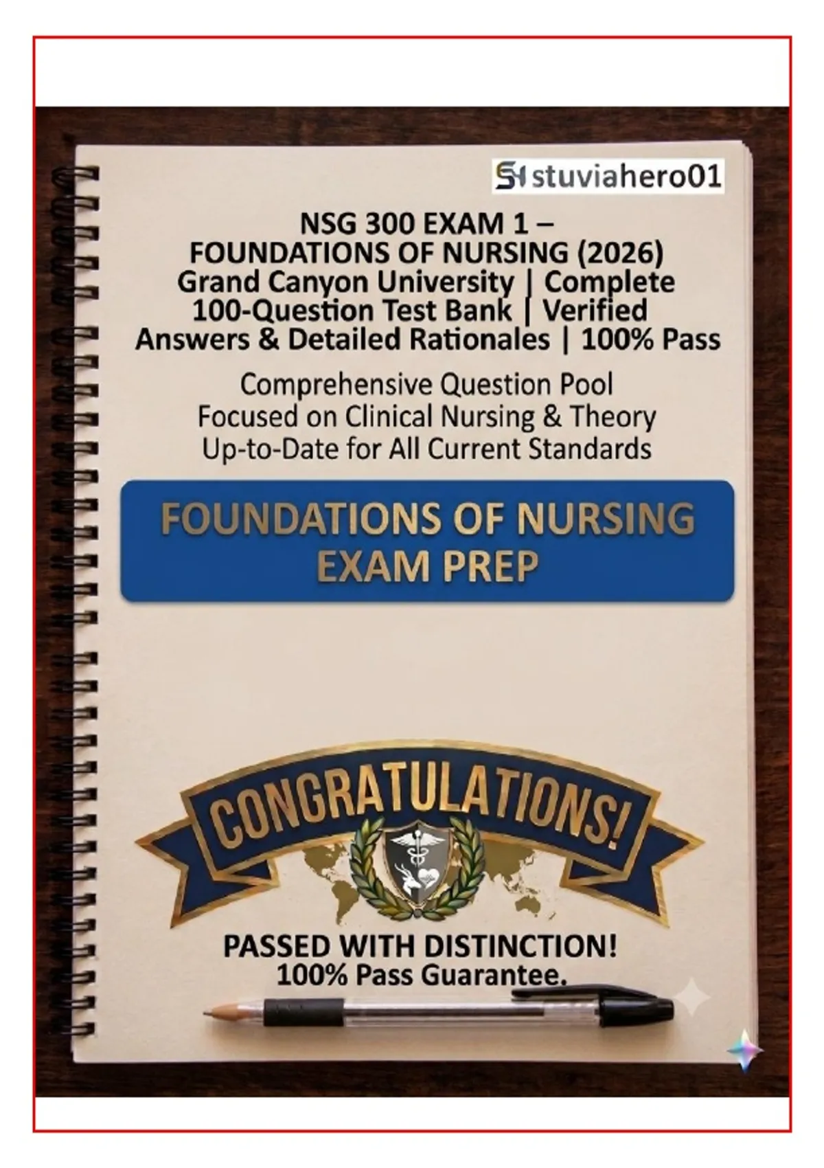 NSG 300 Exam 1 – Foundations of Nursing (2026) | Grand Canyon ...