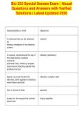 Bio 253 Special Senses Exam &vert; Atcual&NewLine;Questions and Answers with Verified&NewLine;Solutions &vert; Latest Updated 2026&NewLine;