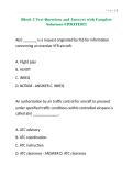 Block 5 Test Questions and Answers with Complete Solutions UPDATED&excl;&excl;&excl;&period;