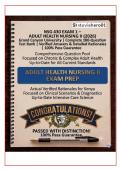 NSG 430 Exam 1 &ndash; Adult Health Nursing II &lpar;2026&rpar; &vert; Grand Canyon University &vert; 100 Verified Questions & Answers with Detailed Rationales &ndash; A&plus; Study Guide