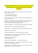 Dental Health Education- Exam 1 with all Correct & 100&percnt; Verified Answers &vert;Actual Complete Exam &vert;Already Graded A&plus;