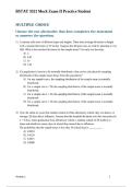BSTAT 3321 Mock Exam II Practice &vert; Questions and Answer Key &vert; 2026 Update &vert; 100&percnt; Correct - UTA&period;