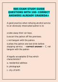  RBS Exam Study Guide &vert; 100&percnt; Correct Answers & Practice Questions for California Certification