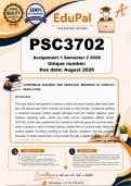 PSC3702 Assignment 1 &lpar;COMPLETE ANSWERS&rpar; Semester 2 2026 - DUE August 2026