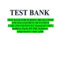 Test Bank For Nursing Delegation and Management of Patient Care 2nd Edition by Kathleen Motacki RN MSN & Kathleen Burke RN PhD ISBN 9780323321099 Chapters &lpar;1 to 21&rpar;