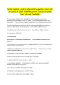 Dental Hygiene Medical & Dental Emergencies Exam with all Correct & 100&percnt; Verified Answers &vert;Actual Complete Exam &vert;Already Graded A&plus;