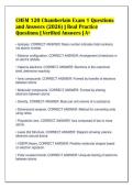 CHEM 120 Chamberlain Exam 1 Questions&NewLine;and Answers &lpar;2026&rpar; &vert; Real Practice&NewLine;Questions &vert; Verified Answers &vert; A&plus;