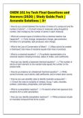 CHEM 101 Ivy Tech Final Questions and&NewLine;Answers &lpar;2026&rpar; &vert; Study Guide Pack &vert;&NewLine;Accurate Solutions &vert; A&plus;