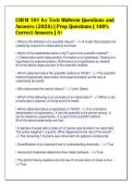 CHEM 101 Ivy Tech Midterm Questions and&NewLine;Answers &lpar;2026&rpar; &vert; Prep Questions &vert; 100&percnt;&NewLine;Correct Answers &vert; A&plus;