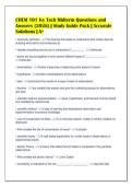 CHEM 101 Ivy Tech Midterm Questions and&NewLine;Answers &lpar;2026&rpar; &vert; Study Guide Pack &vert; Accurate&NewLine;Solutions &vert; A&plus;