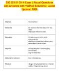 BIO 253 01 CH 4 Exam &vert; Atcual Questions&NewLine;and Answers with Verified Solutions &vert; Latest&NewLine;Updated 2026