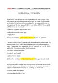 NREMT Final Exam Questions & Verified Answers &ndash; Airway&comma; Respiration&comma; and Ventilation &vert; National Registry of Emergency Medical Technicians &lpar;NREMT&rpar; &vert; Complete Practice Exam with Verified Answers