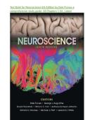 Test Bank for Neuroscience 6th Edition by Dale Purves-a comprehensive study guide A&plus; - ISBN-13 978-1605353807 - All Chapters 1-34 &comma; Latest