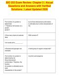 BIO 253 Exam Review&colon; Chapter 2 &vert; Atcual&NewLine;Questions and Answers with Verified&NewLine;Solutions &vert; Latest Updated 2026