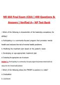 NR 668 Final Exam 2026 &lpar;CEA&rpar; 400 Questions and Guide Answers Verified A&plus; NP Test Bank &lpar;Latest 2026&sol;2027 Update&rpar;