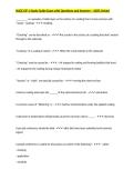 NACE CIP 1 Study Guide Exam with Questions and Answers &ndash; 100&percnt; Solved