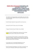 NREMT Practice Exam Questions and Answers &vert; National Registry of Emergency Medical Technicians &lpar;NREMT&rpar; &vert; Comprehensive Practice Exam with Verified Answers