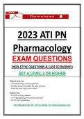  2023 ATI PN Pharmacology Proctor Actual Exam&comma; ATI Nursing Exam NGN Questions &lpar;PDF&rpar; &lpar;Guarantee Pass&rpar;