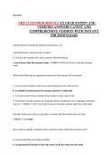 NRF Customer Service Exam Questions and Verified Answers &vert; National Retail Federation &lpar;NRF&rpar; &vert; Complete Customer Service Certification Practice Exam