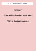 PCA Nematodes A Exam Study Guide PDF &vert; Pest Control Applicator Certification Review & Practice Questions &lpar;2026&ndash;2027&rpar;