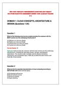WGU D320 COMPLETE COMPREHENSIVE QUESTIONS AND CORRECT&NewLine;SOLUTIONS OBJECTIVE ASSESSMENT NEWEST 2026 &lbrack;ALREADY GRADED&NewLine;A&plus;&rsqb; 