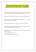 PUBLIX OPERATIONAL SAFETY TEST EXAM QUIZZES WITH ACCURATE RIGHT ANSWERS &period;