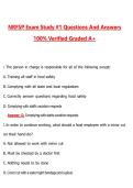 NRFSP Exam Study &num;1 &lpar;Latest 2026&sol;2027 Update&rpar; Complete Questions and Guide Answers&comma; 100&percnt; Verified Graded A&plus;