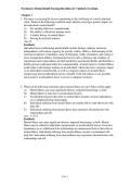 Test Bank For Psychiatric-Mental Health Nursing 8th Edition by Sheila L&period; Videbeck&comma; PhD&comma; RN ISBN 9781975116378 Chapters &lpar;1 to 24&rpar;