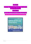 Test Bank For Abrams' Clinical Drug Therapy&colon; Rationales for Nursing Practice 13th Edition by Geralyn Frandsen&comma; EdD&comma; RN & Sandra Pennington ISBN 9781975222321 Chapters &lpar;1 to 61&rpar;