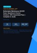 Complete Boilermaker Maintenance NCCER Exam Actual Exam 2026&sol;2027 &ndash; Complete Exam-Style Questions &vert; 100&percnt; Verified Detailed Rationales &ndash; Pass Guaranteed &ndash; A&plus; Graded