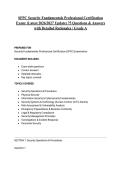 SFPC Security Fundamentals Professional Certification Exam&colon; &lpar;Latest 2026&sol;2027 &rpar; 75 Questions & Answers with Detailed Rationales &vert; Grade A